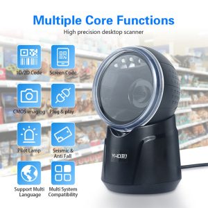 قارئ باركود كاميرا مكتبي 9700 1D 2D QR