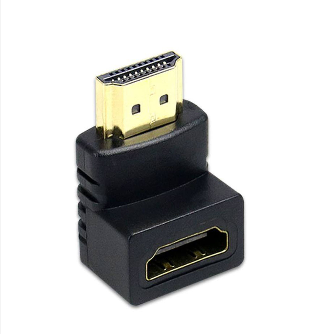 وصلة HDMI ذكر الى انثى زاوية قائمة