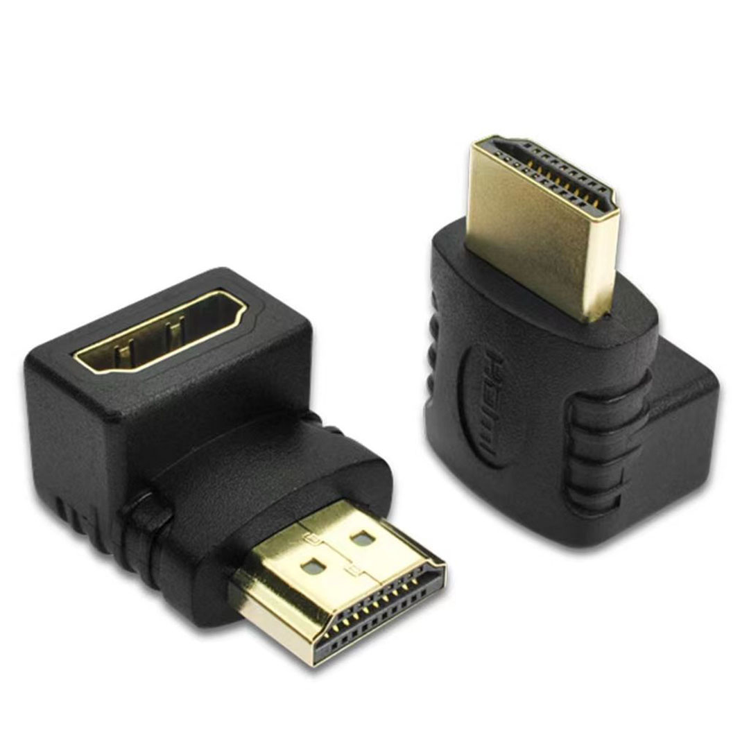 وصلة HDMI ذكر الى انثى زاوية قائمة