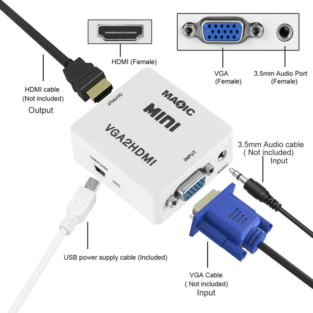 تحويل من VGA الى HDMI