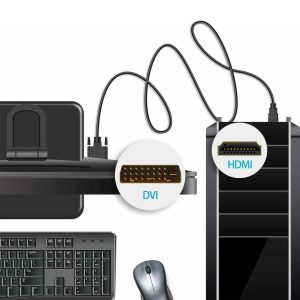 كيبل HDMI الى DVI 1.5 متر